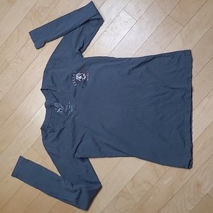 Sullen Angels Art Co. Long Sleeve Graphic T-Shirt Size Small Petite